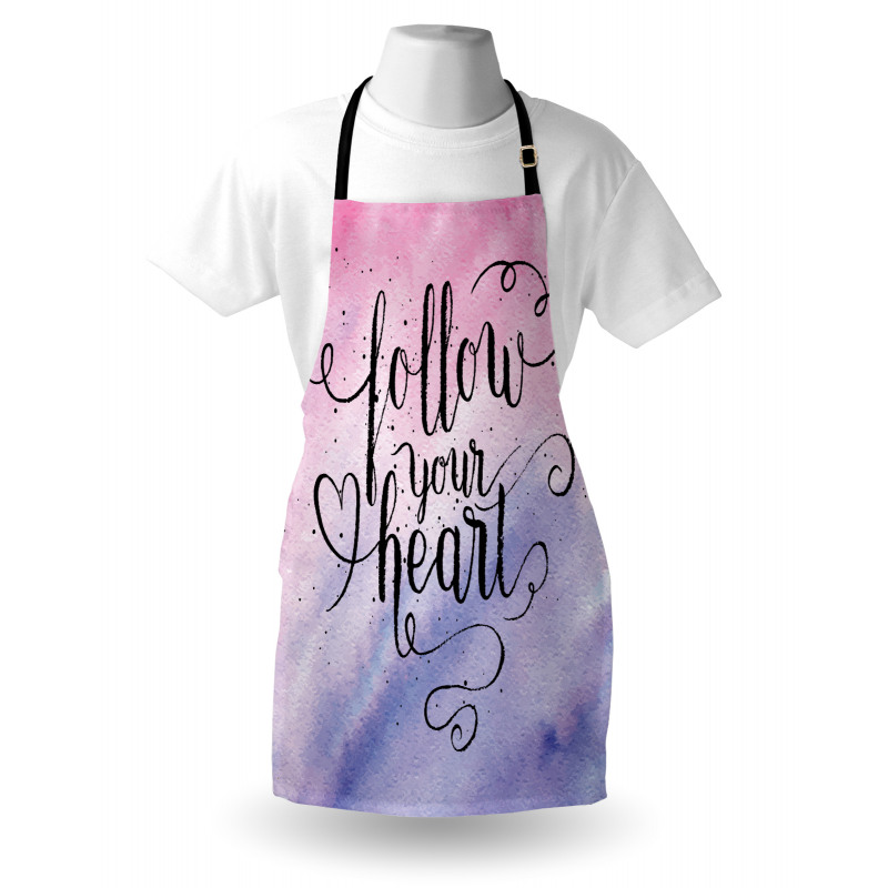 Follow Your Heart Words Apron