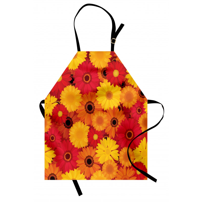 Warm Tones Flowers Apron