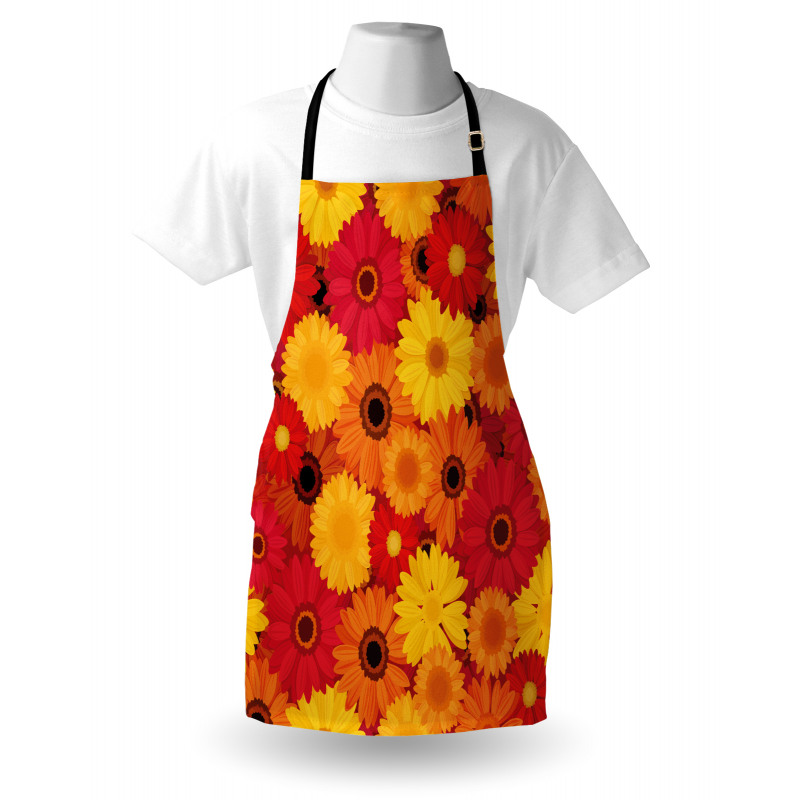 Warm Tones Flowers Apron