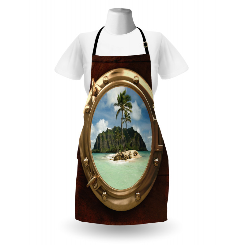 View of Deserted Island Apron