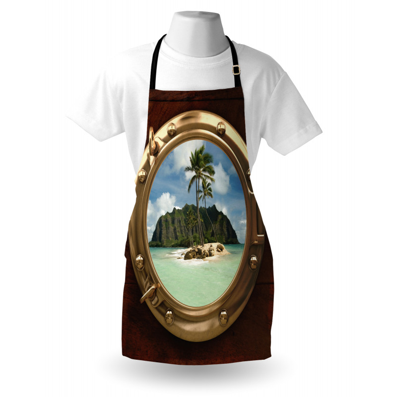 View of Deserted Island Apron