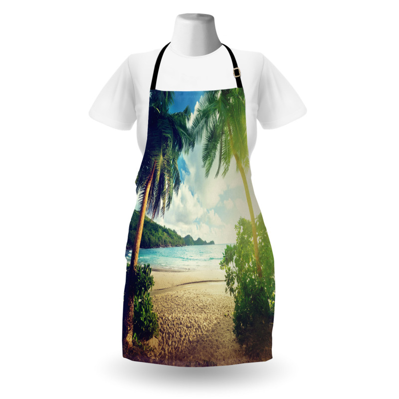 Palm Trees and Ocean Photo Apron