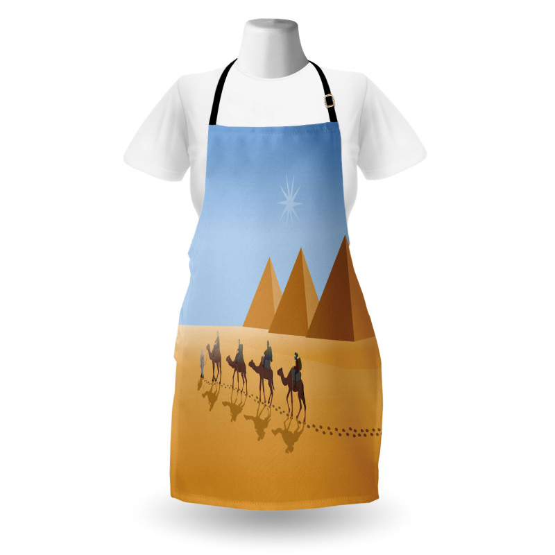 Camel Riders in Desert Apron