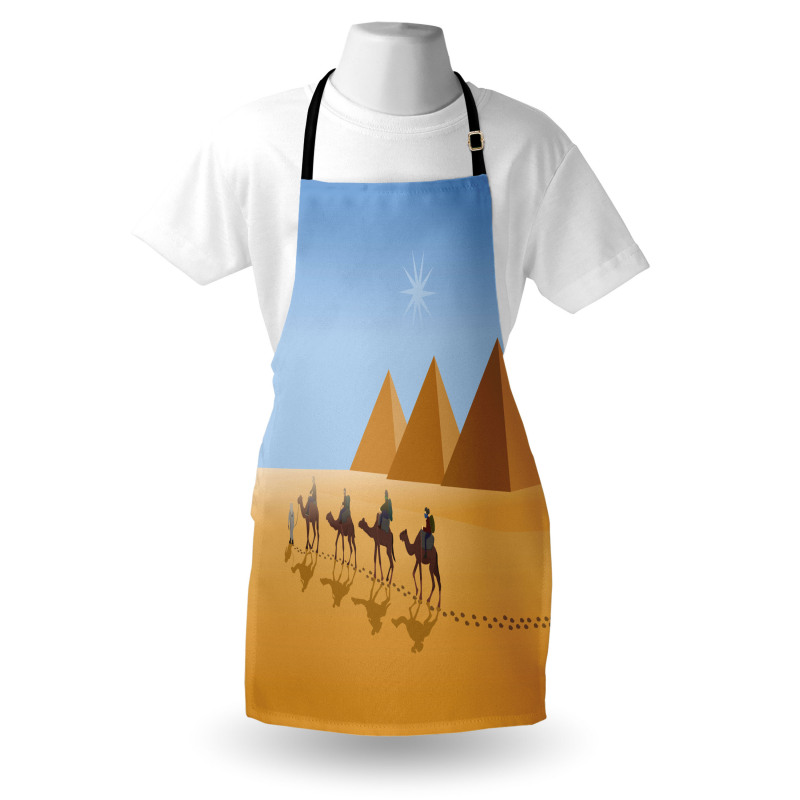 Camel Riders in Desert Apron