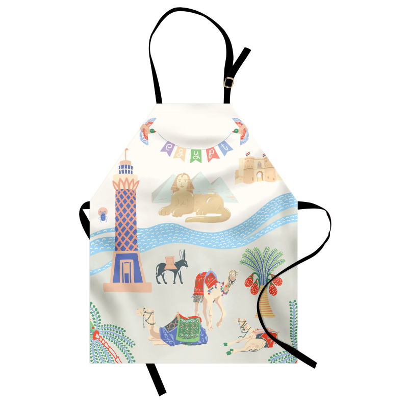 Traveling Egypt Landmarks Apron