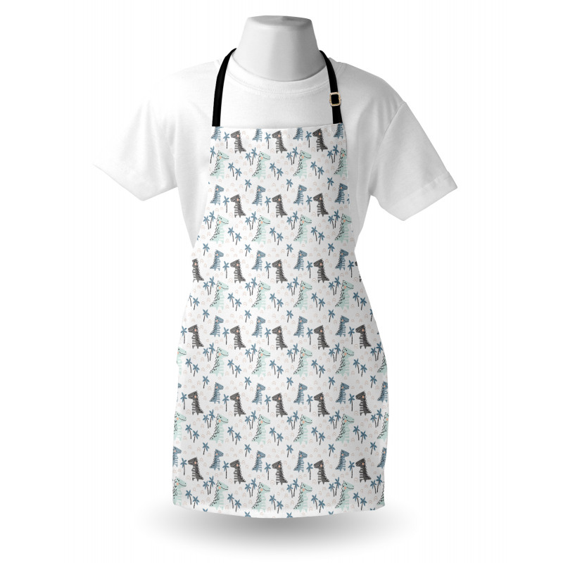 Dinosaur Rhythmic Cartoon Apron