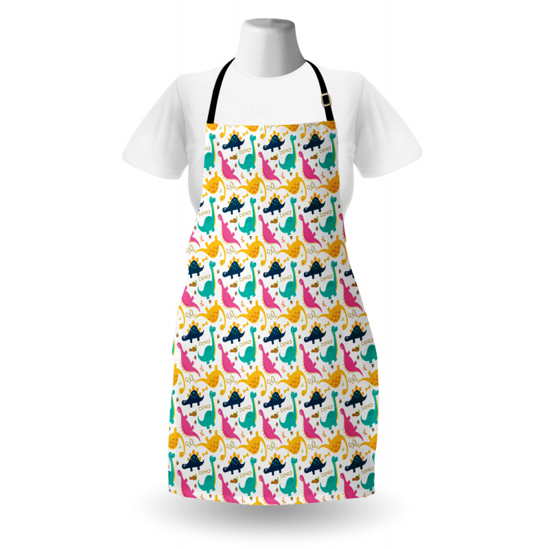 Rhythmic Dinosaurs Doodle Apron