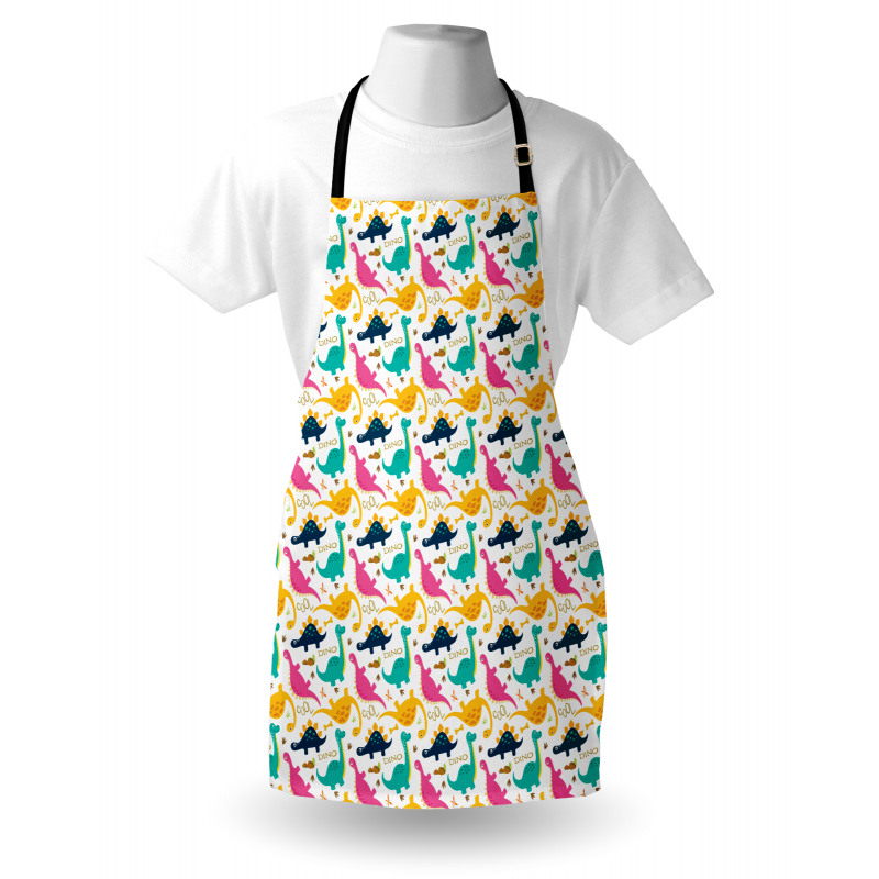 Rhythmic Dinosaurs Doodle Apron