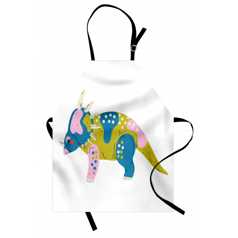 Prehistoric Animal Cartoon Apron