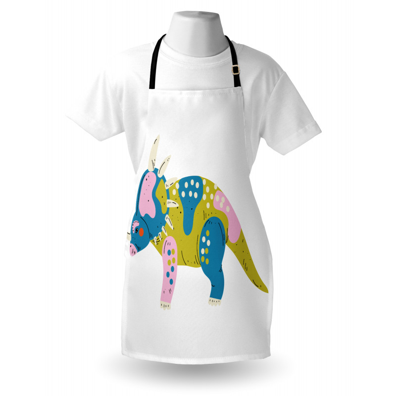 Prehistoric Animal Cartoon Apron