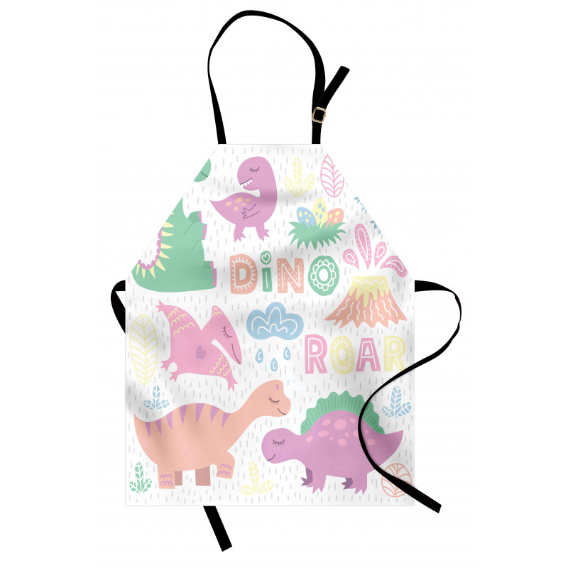 Baby T-Rex Nursery Theme Art Apron