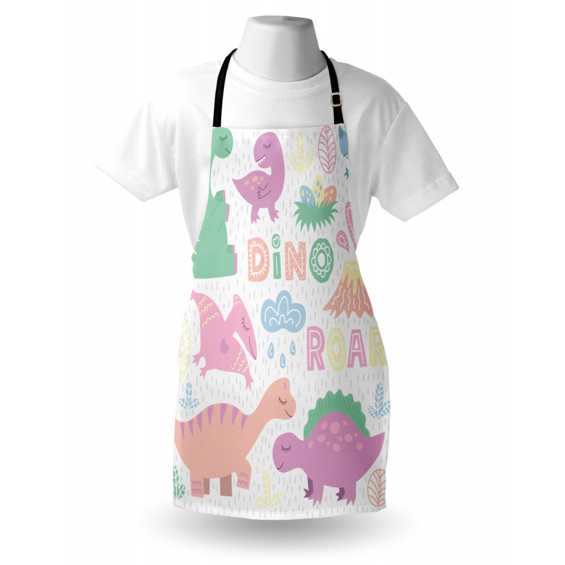 Baby T-Rex Nursery Theme Art Apron