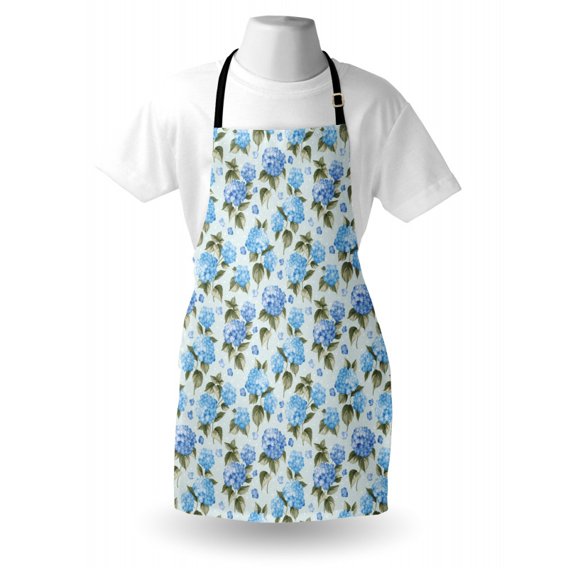 Hydrangea Flowers Swirls Apron