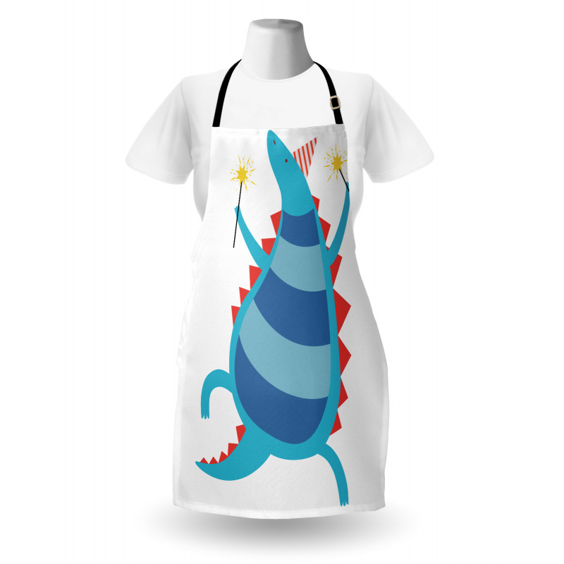 T-Rex Cartoony Art Nursery Apron