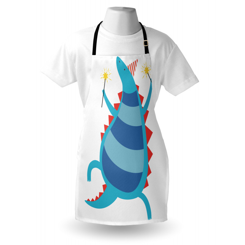 T-Rex Cartoony Art Nursery Apron