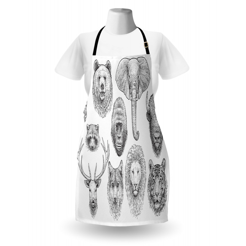 Composition of Animal Heads Apron