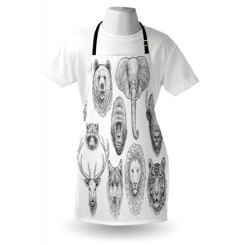 Composition of Animal Heads Apron