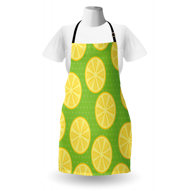 Citrus Slices Polka Dots Apron