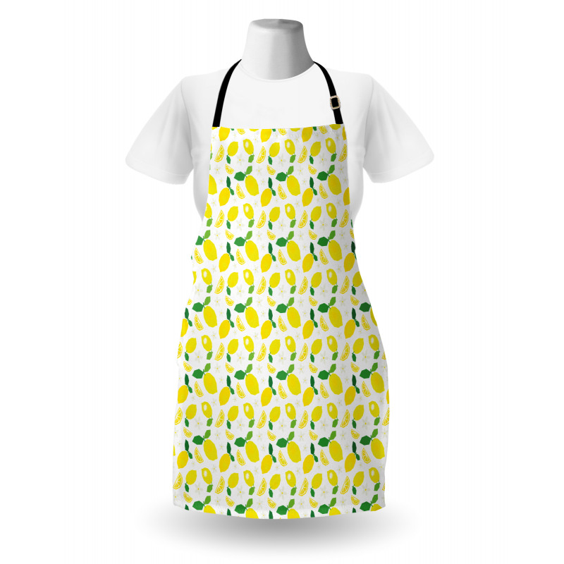 Citrus Leaves Flower Graphic Apron