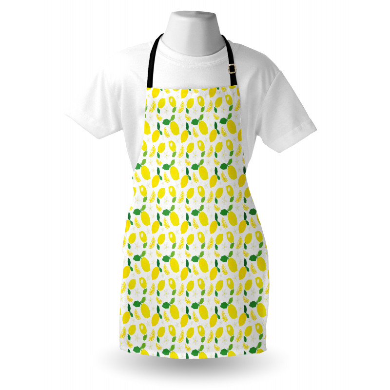 Citrus Leaves Flower Graphic Apron