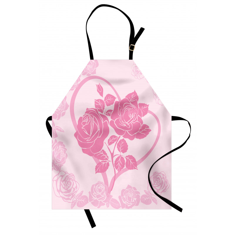 Roses in Heart Apron