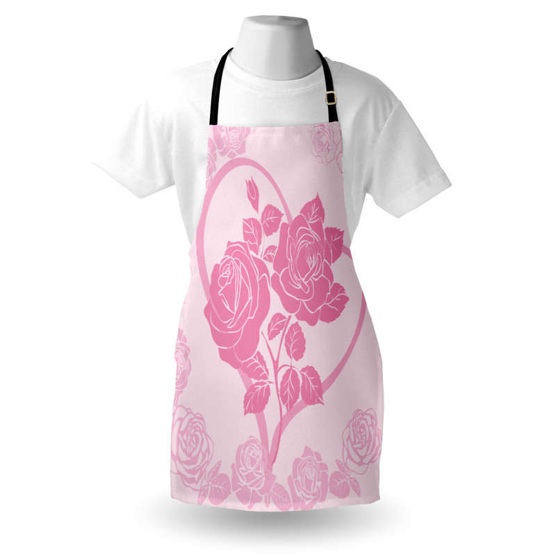 Roses in Heart Apron
