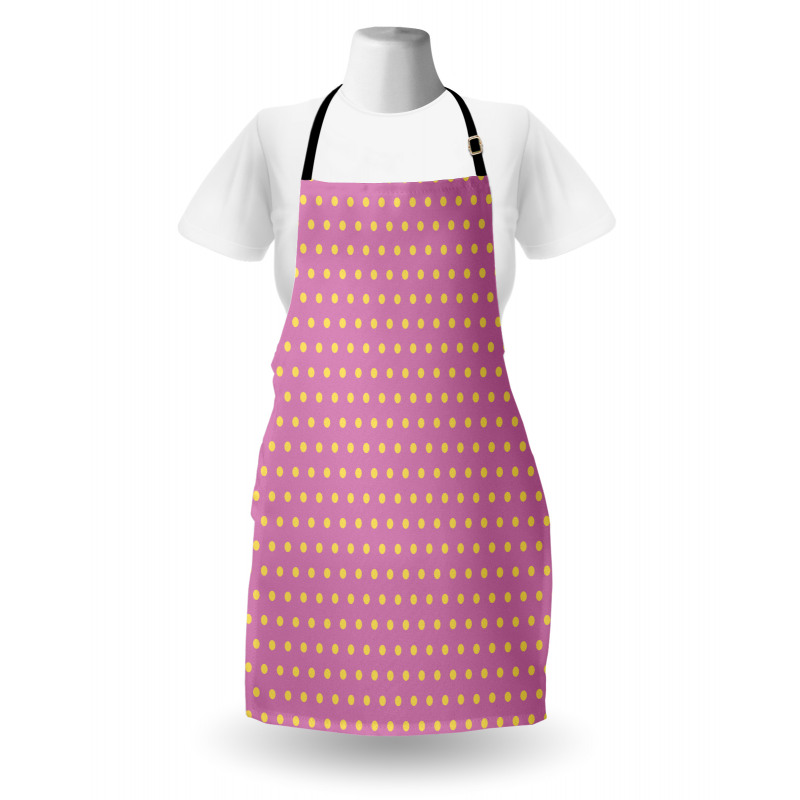 Feminine Retro Circles Apron