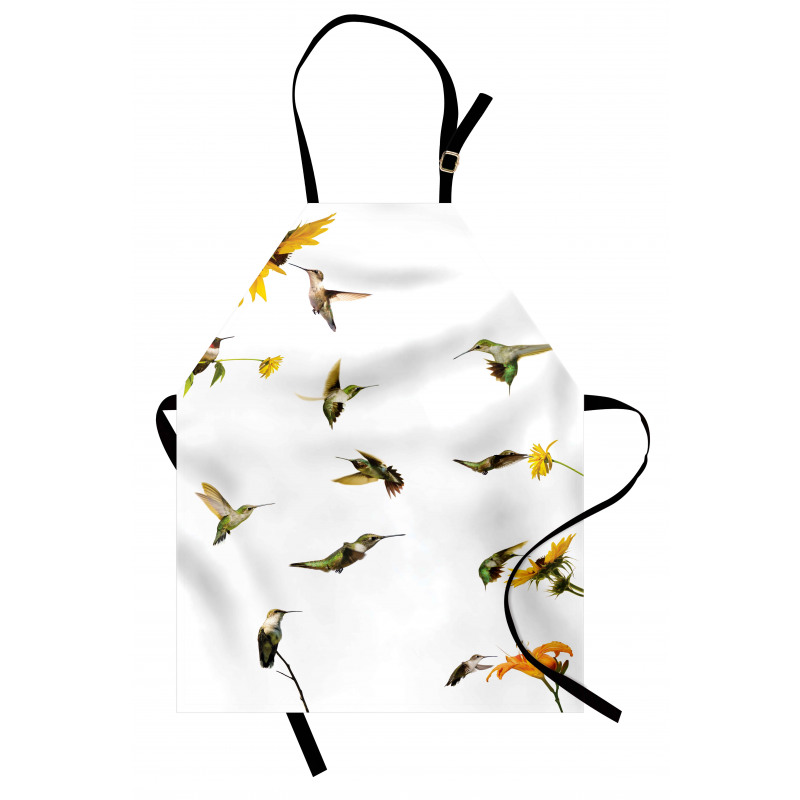 Hummingbird Sunflowers Apron