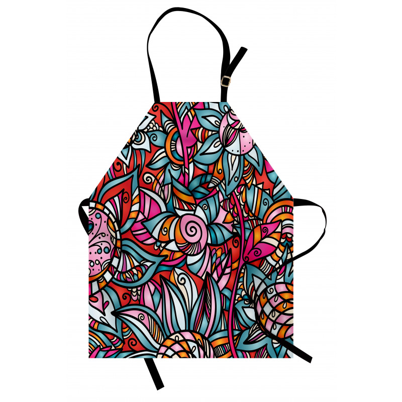 Abstract Sunflower Apron