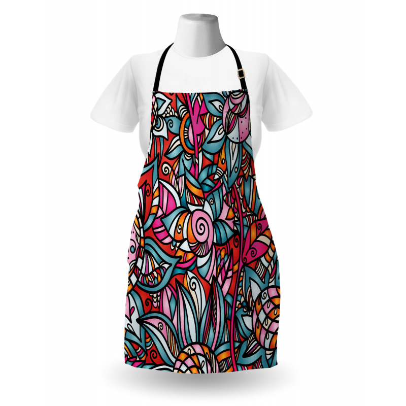 Abstract Sunflower Apron