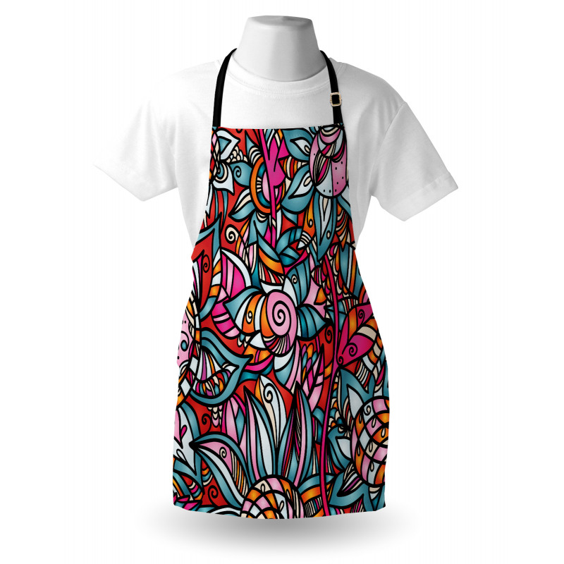 Abstract Sunflower Apron