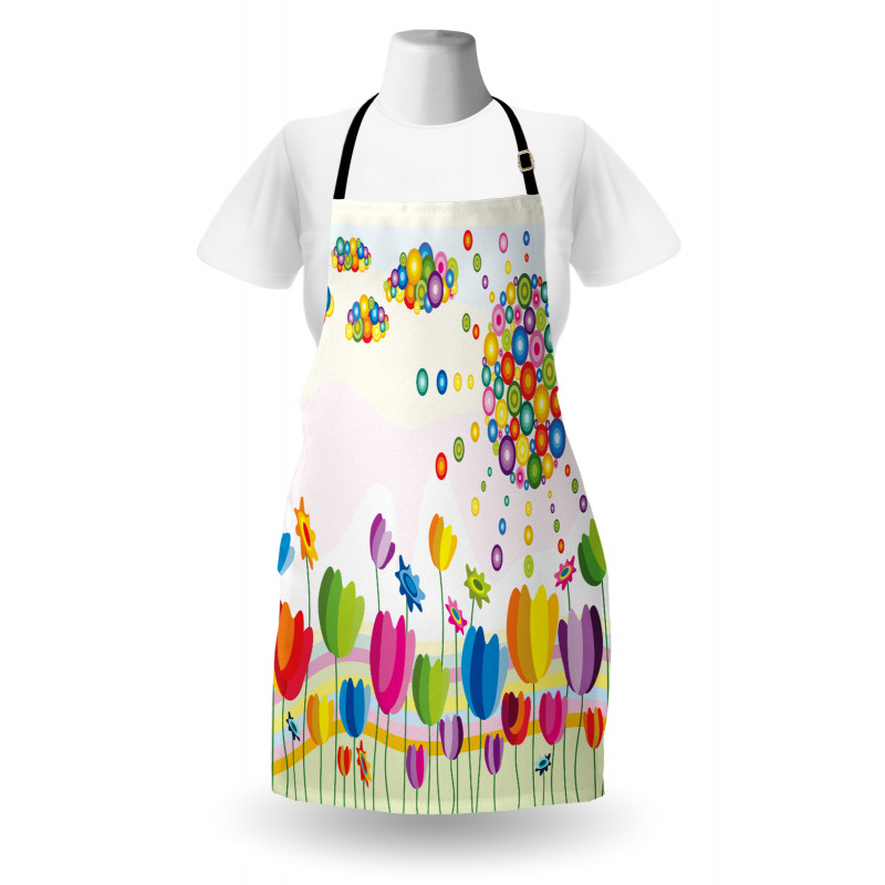 Abstract Flower Summer Apron