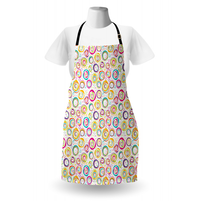 Circle and Dots Spring Apron