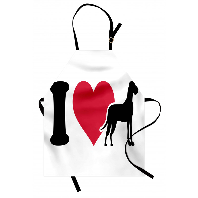 Classic Heart Dog Lover Apron