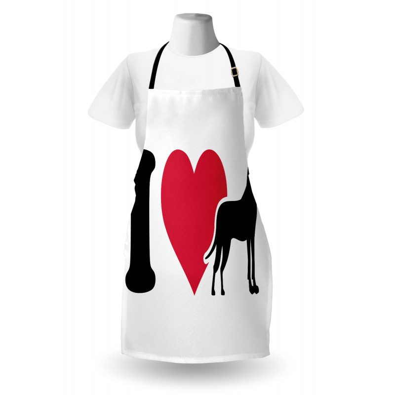 Classic Heart Dog Lover Apron