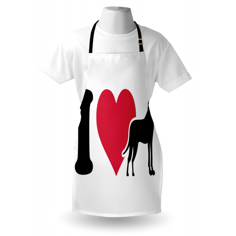 Classic Heart Dog Lover Apron