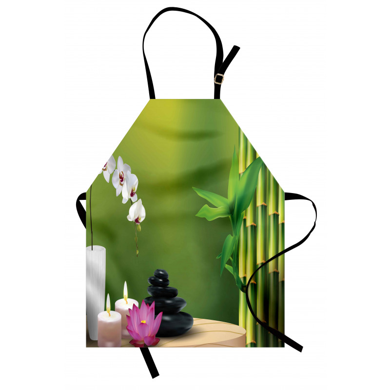 Bamboo Flower Orchid Stone Apron