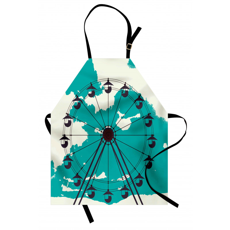 Ride on Grunge Map Art Apron