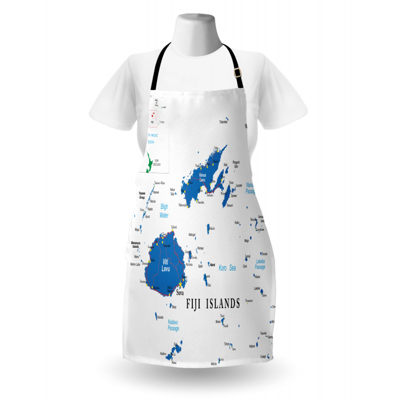 Mapping with Names Written Apron