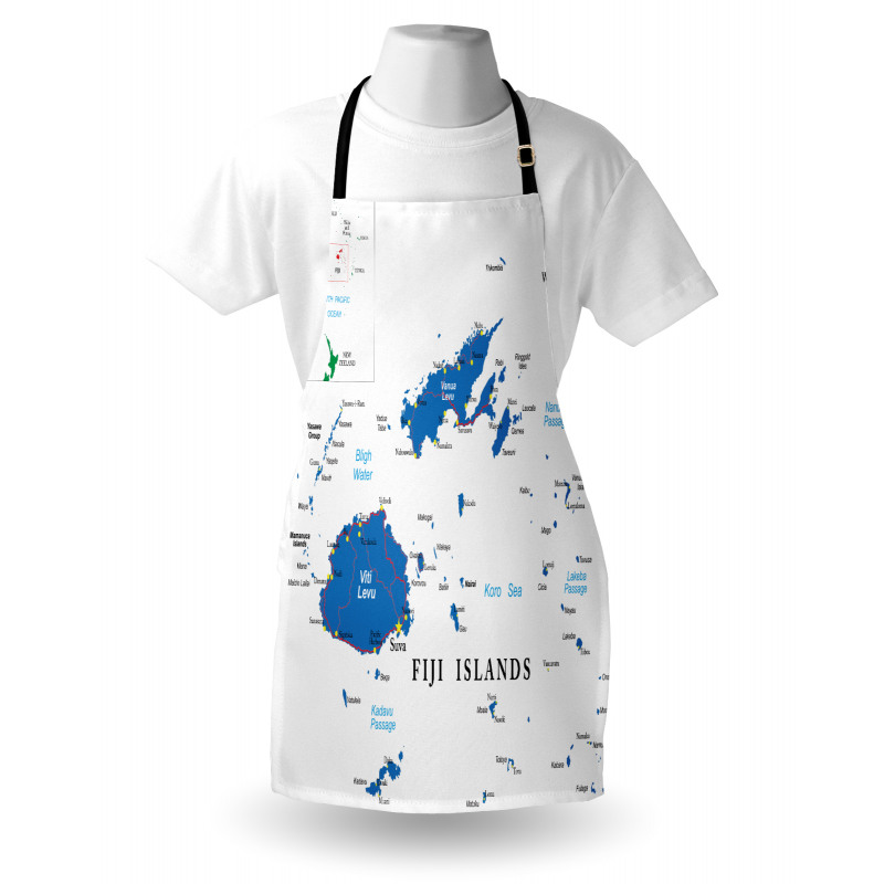 Mapping with Names Written Apron