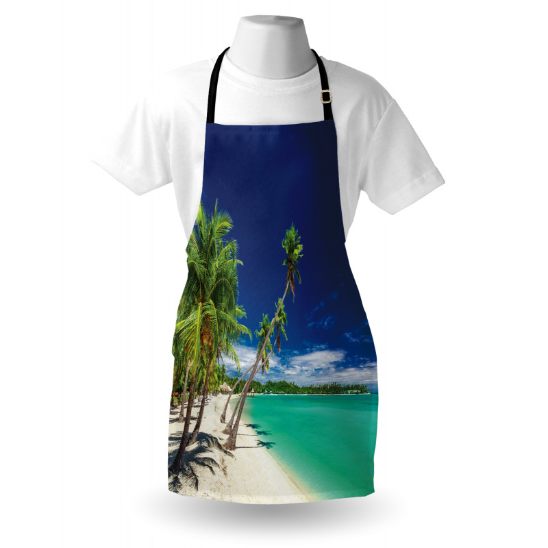 Exotic Beach and Coconut Trees Apron