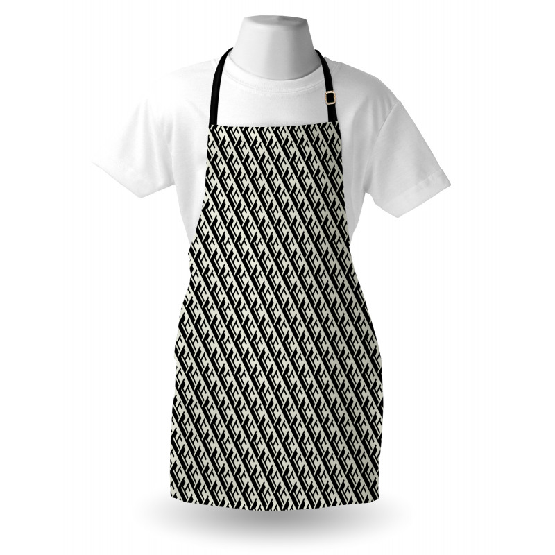 Monochrome Optical Geometric Apron