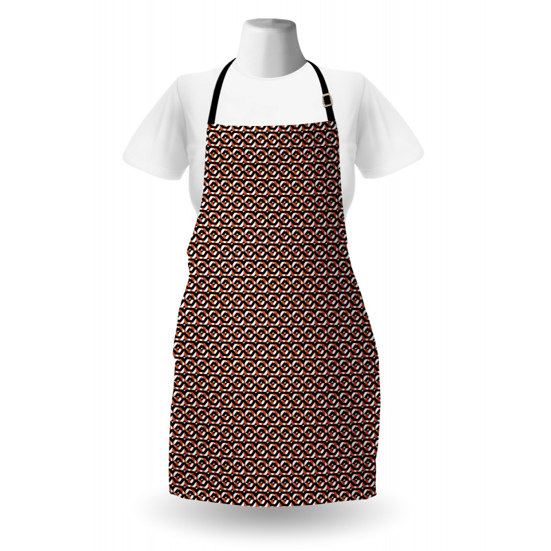 Retro Look Geometric Shapes Apron