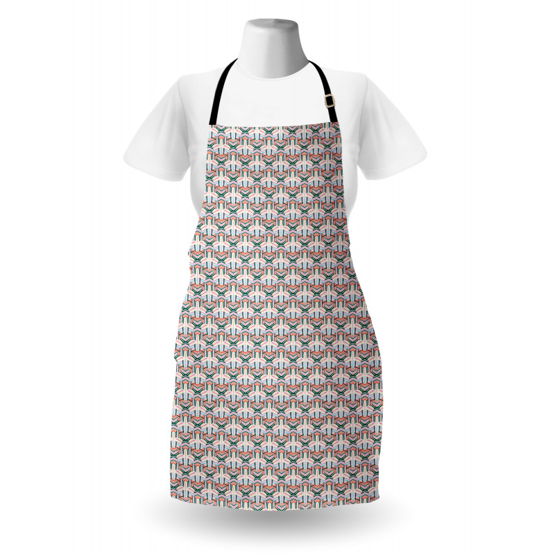 Striped Circles Art Graphic Apron