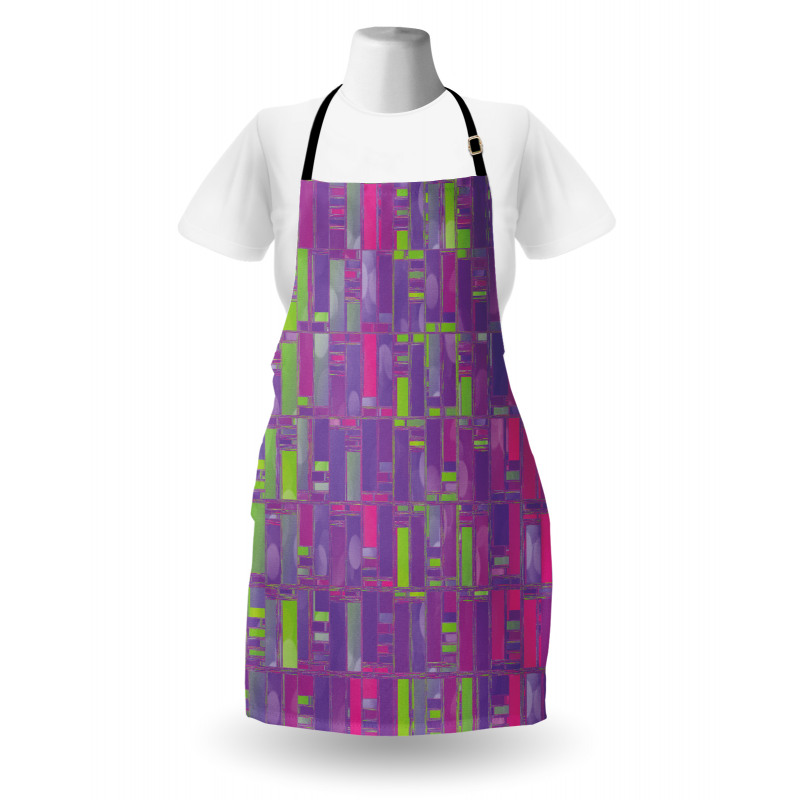 Abstract Distorted Cubes Apron