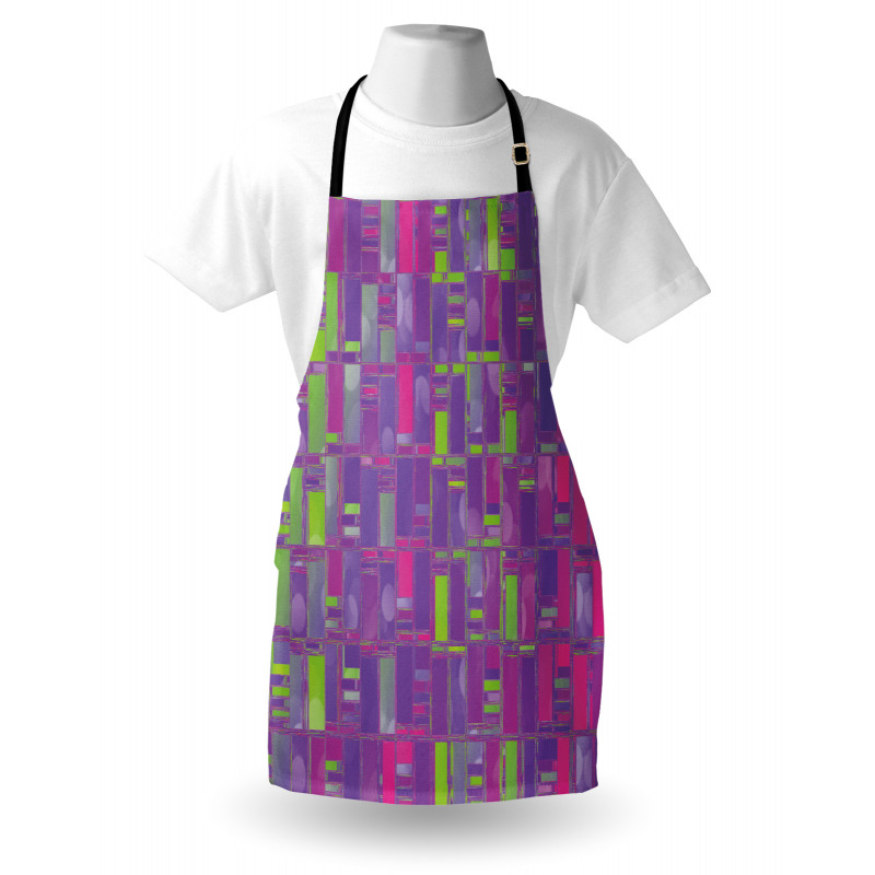 Abstract Distorted Cubes Apron