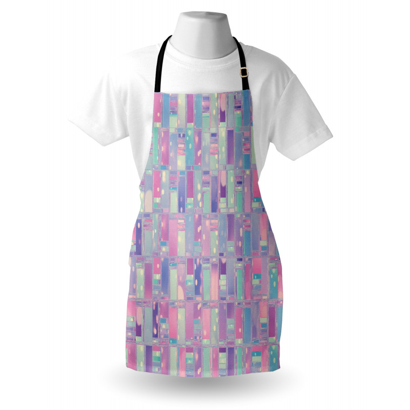 Pastel Tone Abstract Squares Apron