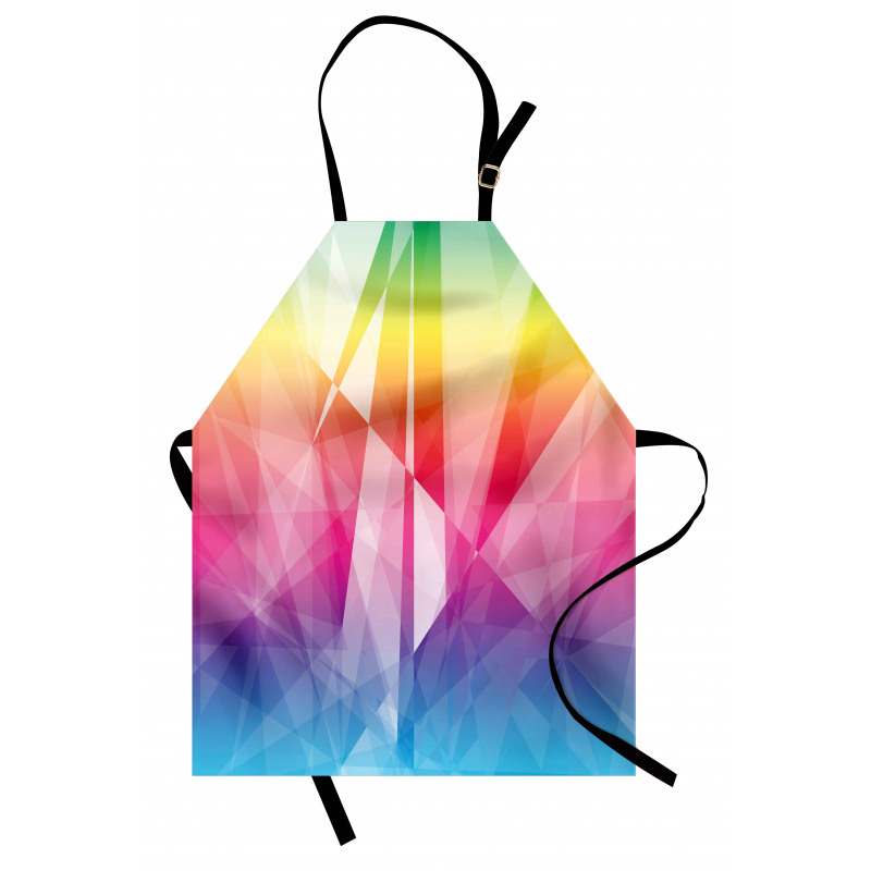 Mosaic Rainbow Geometric Art Apron