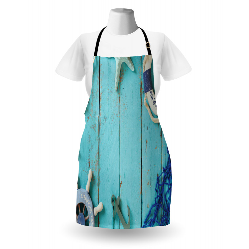 Nautical Ocean Scenery Apron