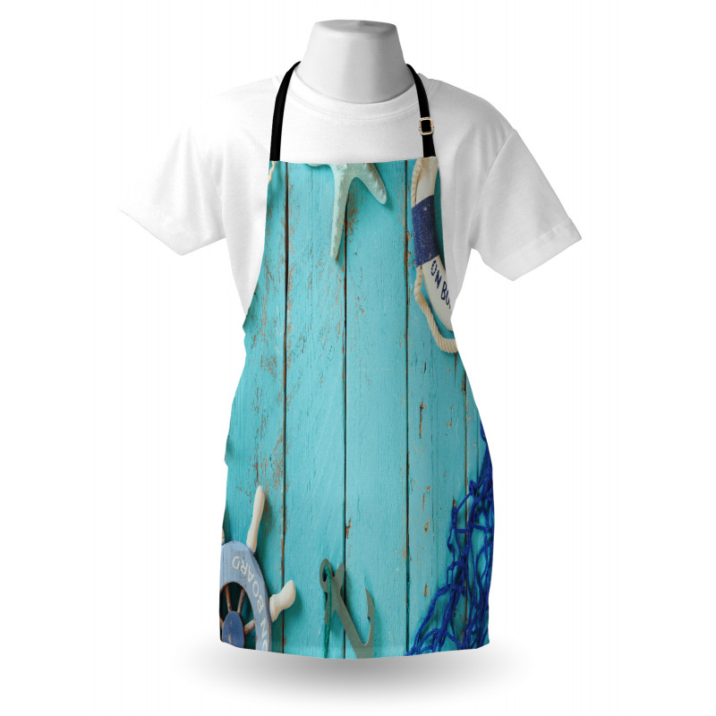 Nautical Ocean Scenery Apron